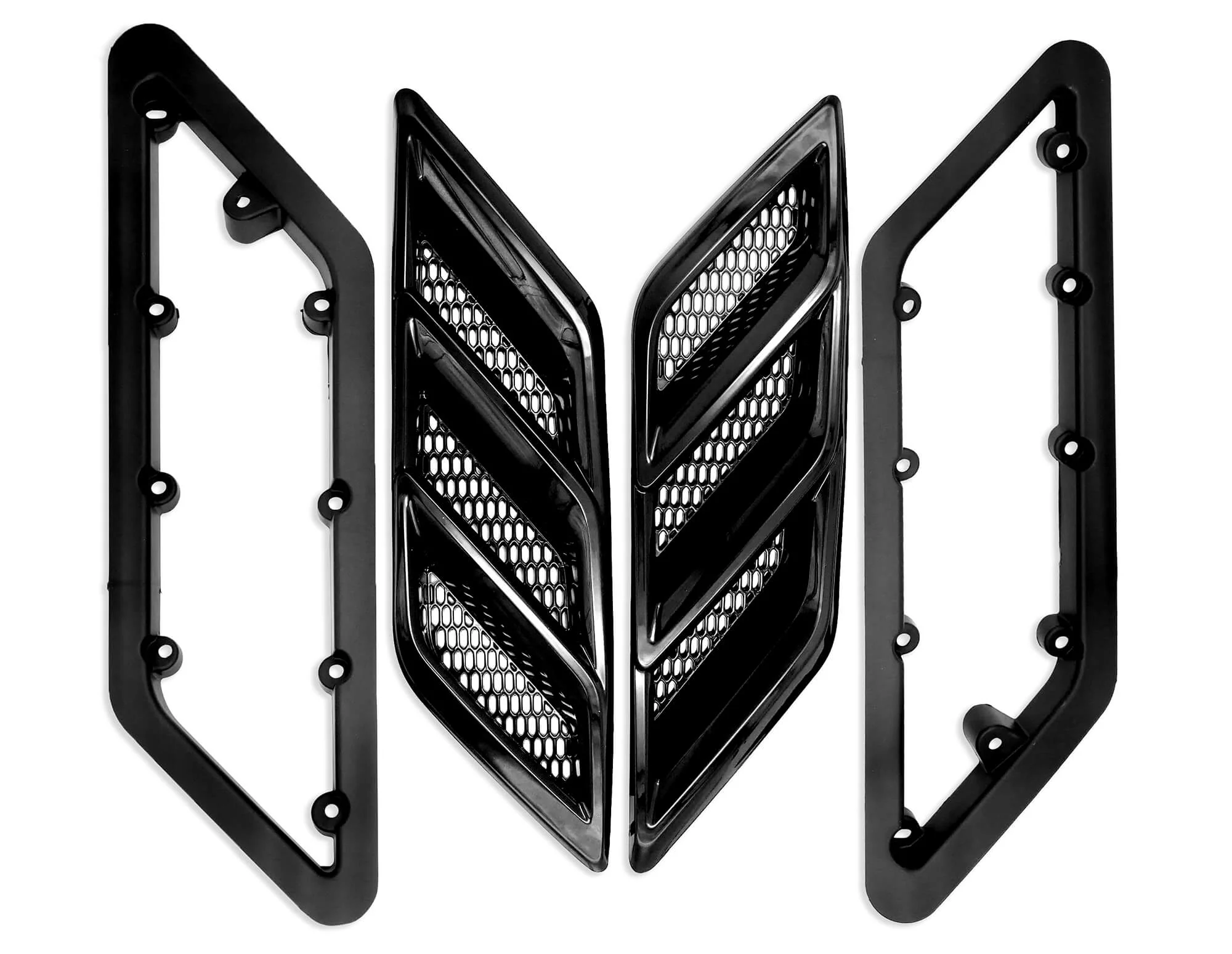 2015-2023 Roush Mustang Fender Vent Heat Extractors - Gloss Black - Image 6