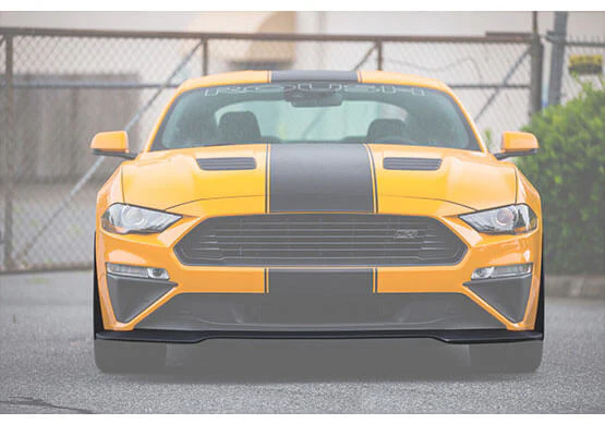 2018-2023 Roush Mustang Chin Spoiler and Wheel Shroud 3-Piece Aero Kit - Image 3